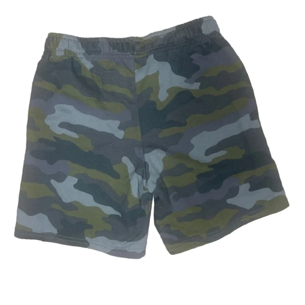 Cat & Jack Boys Pull on At the Knee Knit Shorts Olive Green Youth Small